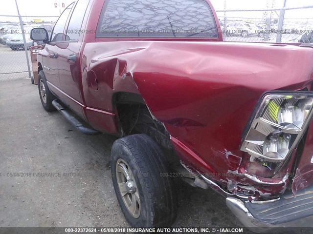 1D7HA18K86J159854 - 2006 DODGE RAM 1500 ST MAROON photo 6