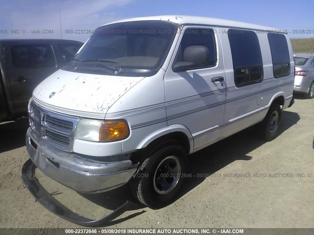 2B6HB11X5YK164910 - 2000 DODGE RAM VAN B1500 WHITE photo 2