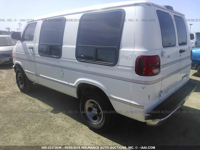 2B6HB11X5YK164910 - 2000 DODGE RAM VAN B1500 WHITE photo 3