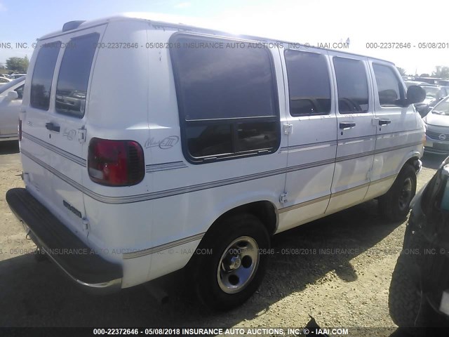 2B6HB11X5YK164910 - 2000 DODGE RAM VAN B1500 WHITE photo 4