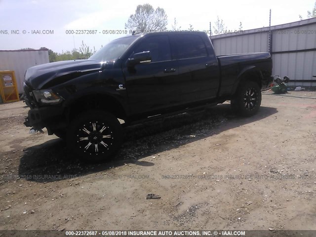 3C6UR5FL9EG164895 - 2014 RAM 2500 LARAMIE BLACK photo 2