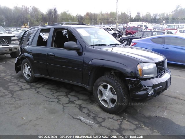 1GNDT13S982249335 - 2008 CHEVROLET TRAILBLAZER LS/LT BLACK photo 1