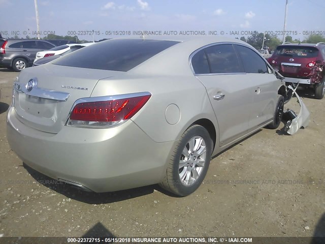 1G4GB5E35CF344610 - 2012 BUICK LACROSSE CONVENIENCE GOLD photo 4