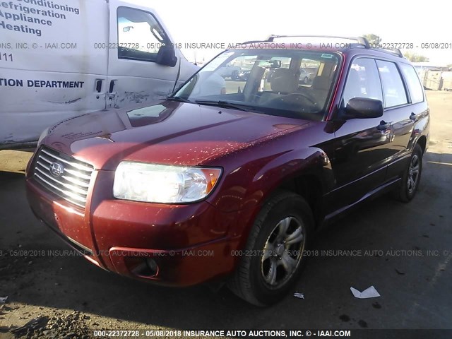 JF1SG63646H705438 - 2006 SUBARU FORESTER 2.5X RED photo 2