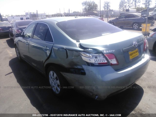 4T4BF3EK6AR002513 - 2010 TOYOTA CAMRY SE/LE/XLE TEAL photo 3