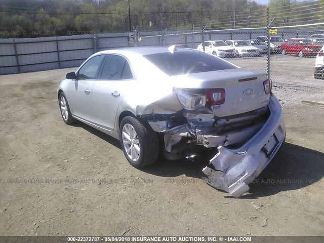 1G11H5SA4DF308879 - 2013 CHEVROLET MALIBU LTZ 银色 照片 3