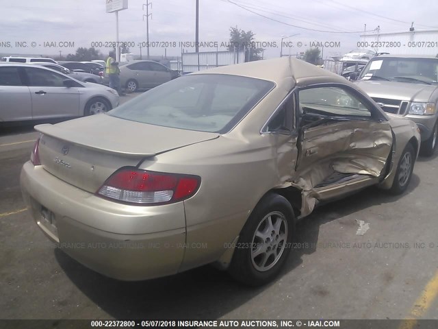 2T1CG22P5YC413273 - 2000 TOYOTA CAMRY SOLARA SE GOLD photo 4