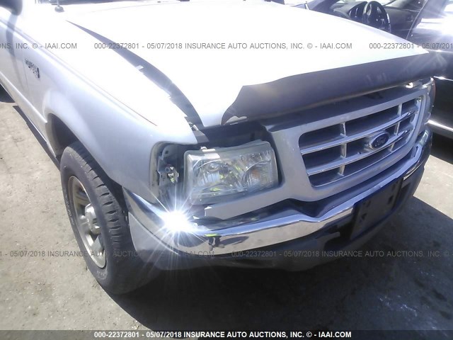 1FTYR44E33PA77902 - 2003 FORD RANGER SUPER CAB SILVER photo 6