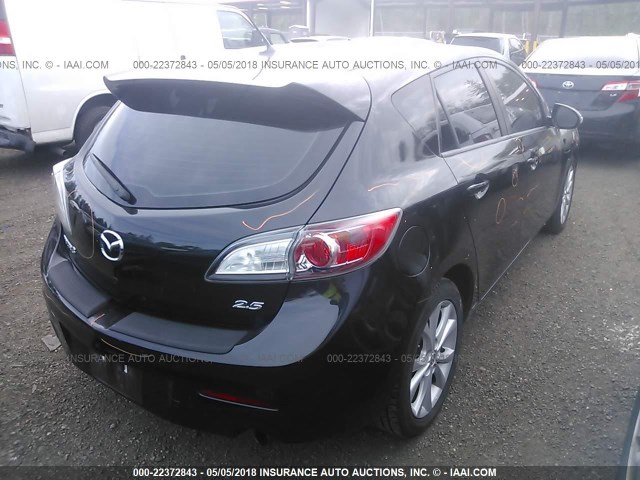 JM1BL1H66A1222827 - 2010 MAZDA 3 S BLACK photo 4