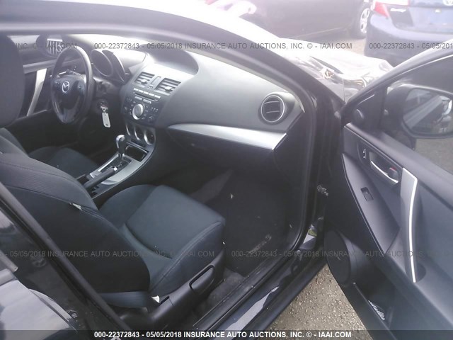 JM1BL1H66A1222827 - 2010 MAZDA 3 S BLACK photo 5