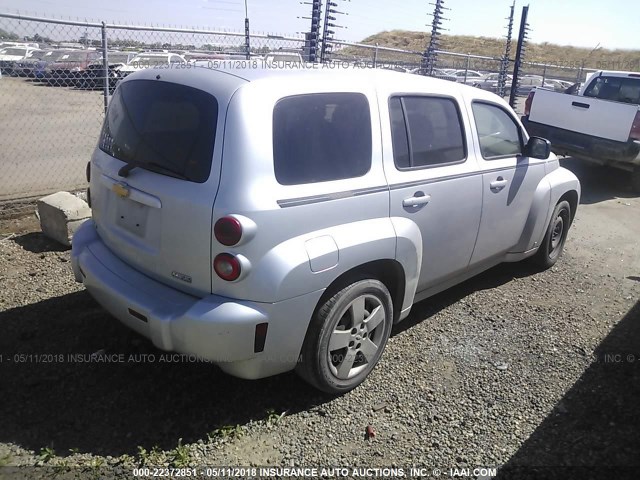 3GNBAADB8AS510167 - 2010 CHEVROLET HHR LS SILVER photo 4