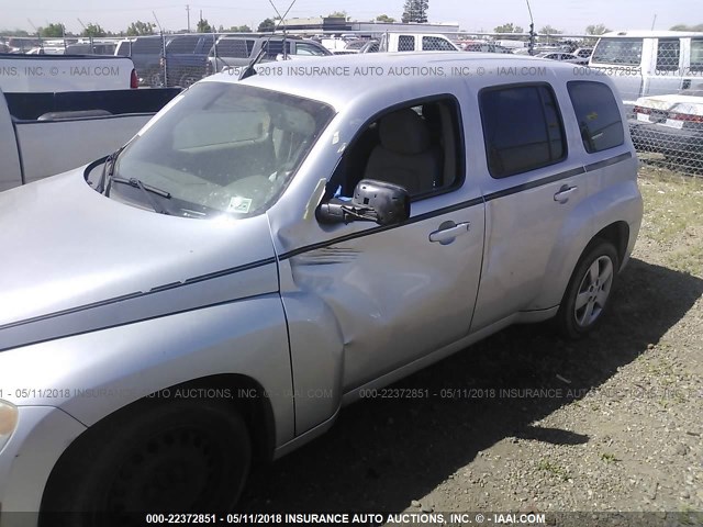3GNBAADB8AS510167 - 2010 CHEVROLET HHR LS SILVER photo 6