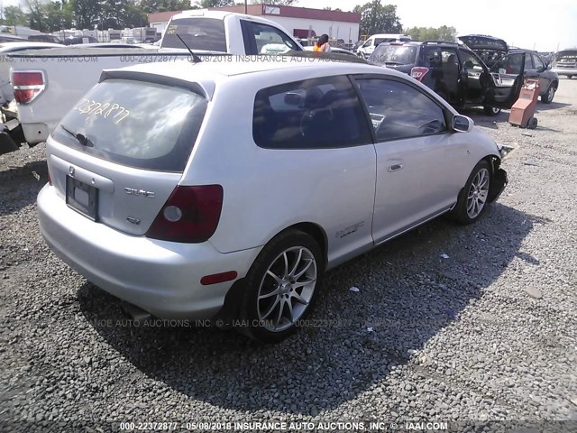 SHHEP33522U306453 - 2002 HONDA CIVIC SI SILVER photo 4