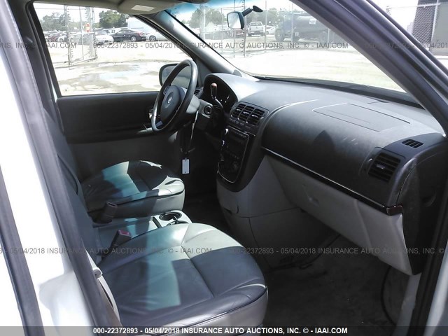 5GADV33L05D227300 - 2005 BUICK TERRAZA CXL WHITE photo 5