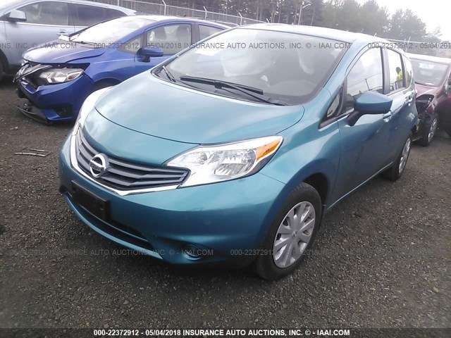 3N1CE2CP4FL431698 - 2015 NISSAN VERSA NOTE S/S PLUS/SV/SL/SR BLUE photo 2