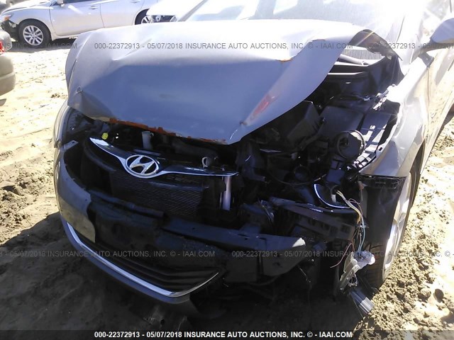 5NPDH4AE9DH254195 - 2013 HYUNDAI ELANTRA GLS/LIMITED SILVER photo 6