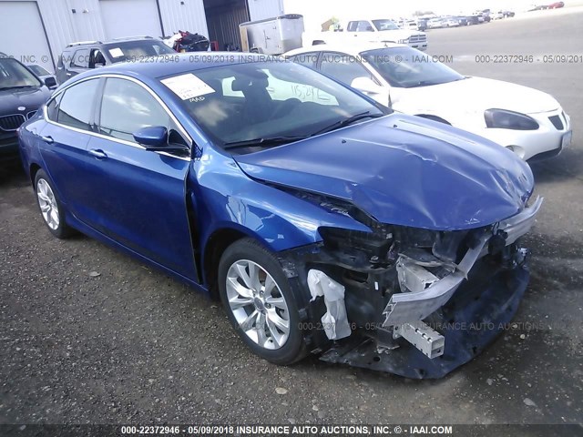 1C3CCCCG6FN510142 - 2015 CHRYSLER 200 C BLUE photo 1