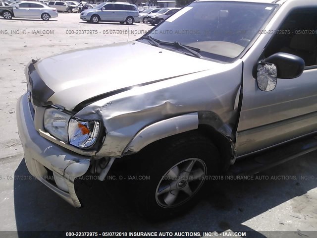 JN8DR09X32W650744 - 2002 NISSAN PATHFINDER LE/SE GOLD photo 6