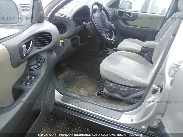 KM8SC13D65U967678 - 2005 HYUNDAI SANTA FE GLS/LX ვერცხლისფერი ფოტო 5