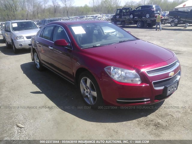1G1ZC5E0XCF333384 - 2012 CHEVROLET MALIBU 1LT 红色 照片 1