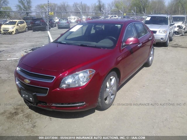 1G1ZC5E0XCF333384 - 2012 CHEVROLET MALIBU 1LT 红色 照片 2