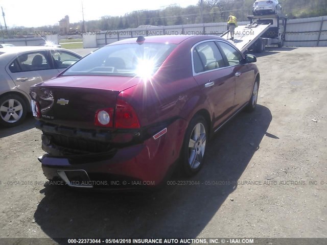 1G1ZC5E0XCF333384 - 2012 CHEVROLET MALIBU 1LT 红色 照片 4