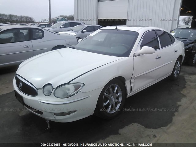 2G4WE537851219958 - 2005 BUICK LACROSSE CXS WHITE photo 2