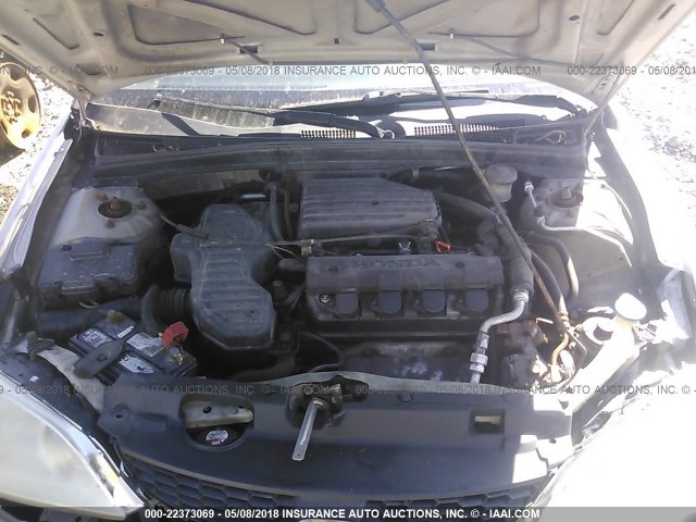 1HGEM22165L013919 - 2005 HONDA CIVIC DX VP Gümüş foto 10