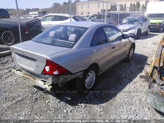 1HGEM22165L013919 - 2005 HONDA CIVIC DX VP Gümüş foto 4
