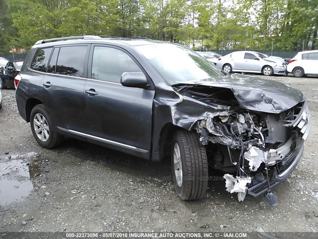 5TDBK3EHXDS209879 - 2013 TOYOTA HIGHLANDER PLUS/SE GRAY photo 1