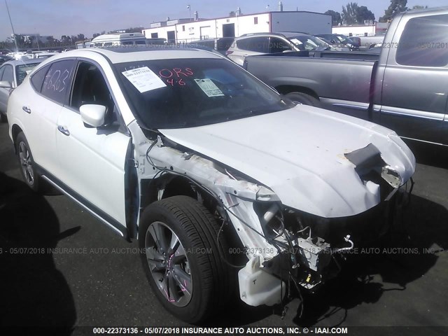 5J6TF1H56EL001543 - 2014 HONDA CROSSTOUR EXL თეთრი ფოტო 1
