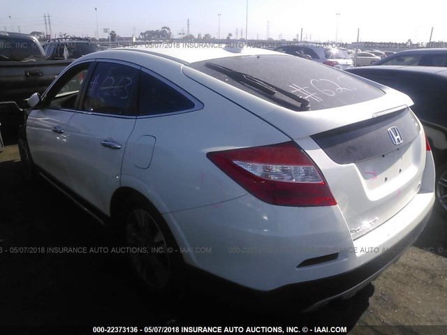 5J6TF1H56EL001543 - 2014 HONDA CROSSTOUR EXL თეთრი ფოტო 3
