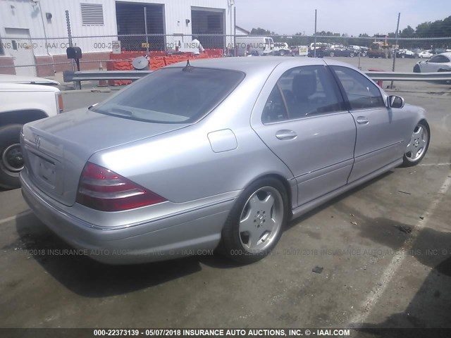 WDBNG75JX1A164734 - 2001 MERCEDES-BENZ S 500 SILVER photo 4
