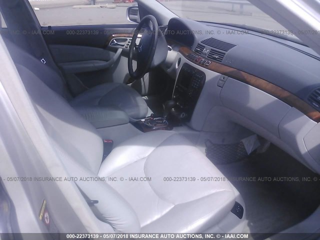 WDBNG75JX1A164734 - 2001 MERCEDES-BENZ S 500 SILVER photo 5