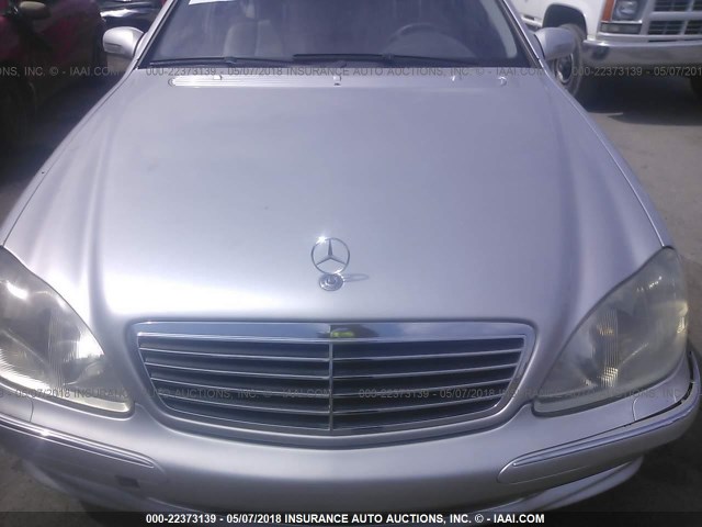 WDBNG75JX1A164734 - 2001 MERCEDES-BENZ S 500 SILVER photo 6