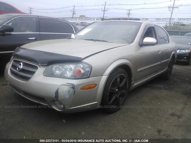 JN1DA31A93T401446 - 2003 NISSAN MAXIMA GLE/SE TAN photo 2