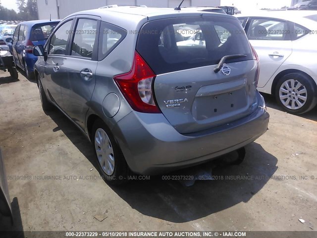 3N1CE2CP4EL420036 - 2014 NISSAN VERSA NOTE S/S PLUS/SV/SL GRAY photo 3