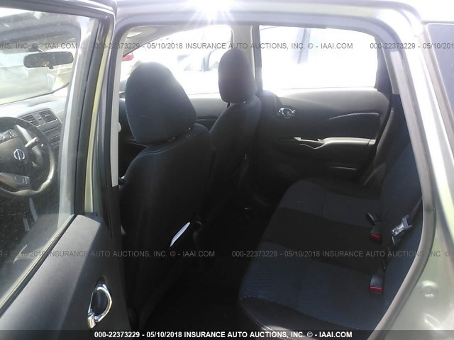 3N1CE2CP4EL420036 - 2014 NISSAN VERSA NOTE S/S PLUS/SV/SL GRAY photo 8