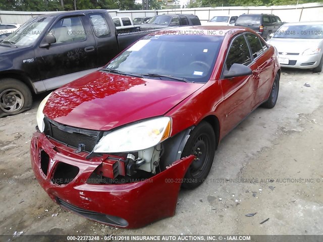 1G2ZF58B174157665 - 2007 PONTIAC G6 VALUE LEADER/BASE RED photo 2