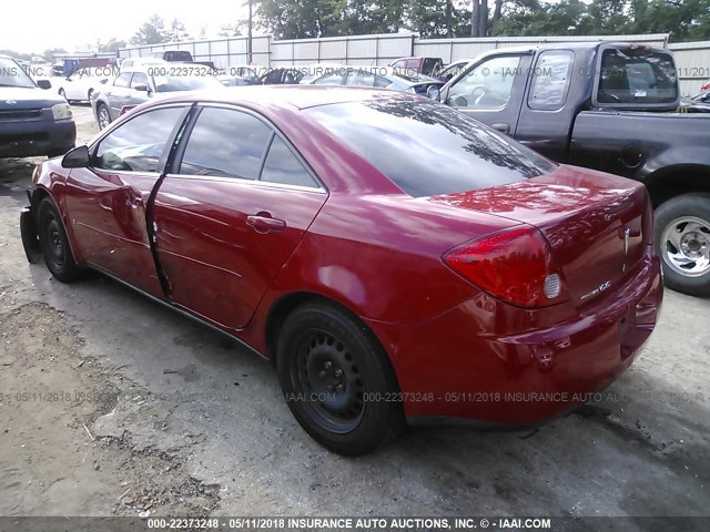 1G2ZF58B174157665 - 2007 PONTIAC G6 VALUE LEADER/BASE RED photo 3