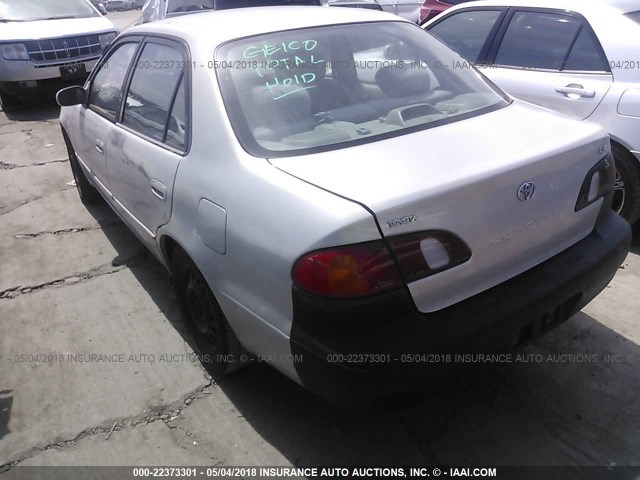 1NXBR12E2YZ411820 - 2000 TOYOTA COROLLA VE/CE/LE 银色 照片 3