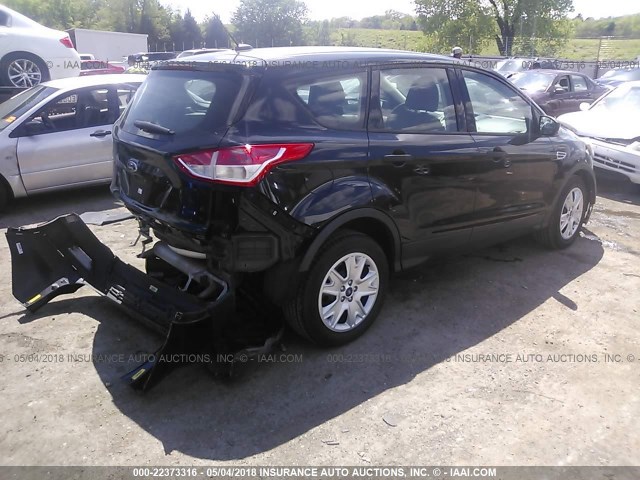 1FMCU0F77EUA04595 - 2014 FORD ESCAPE S BLACK photo 4