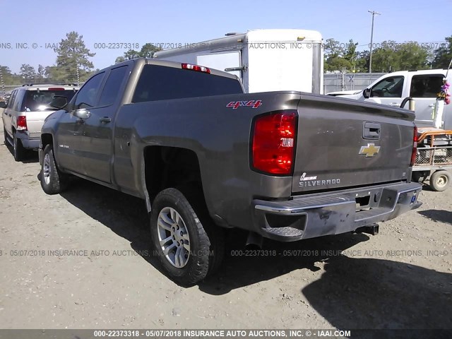 1GCVKREC0EZ413076 - 2014 CHEVROLET SILVERADO K1500 LT BROWN photo 3