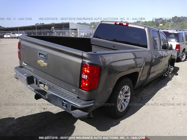 1GCVKREC0EZ413076 - 2014 CHEVROLET SILVERADO K1500 LT BROWN photo 4