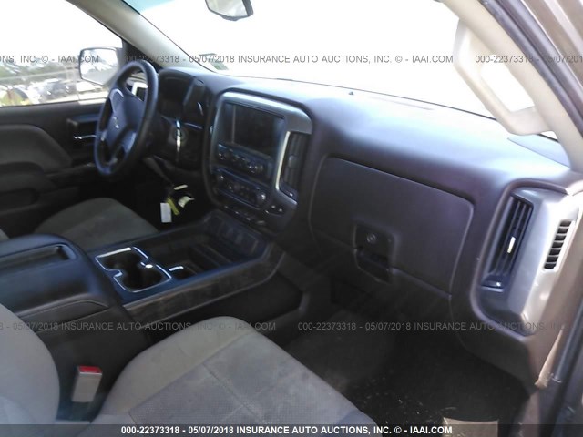 1GCVKREC0EZ413076 - 2014 CHEVROLET SILVERADO K1500 LT BROWN photo 5