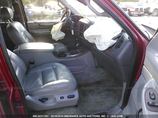 5LMEU27A31LJ05225 - 2001 LINCOLN NAVIGATOR RED photo 5