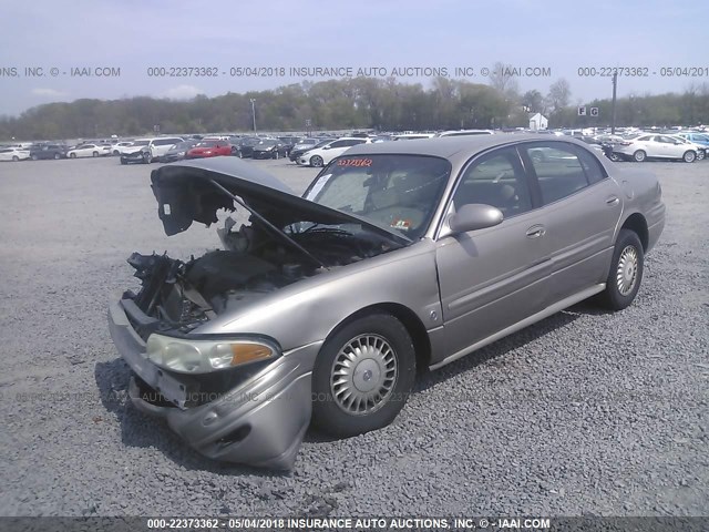 1G4HP54K61U100729 - 2001 BUICK LESABRE CUSTOM TAN photo 2