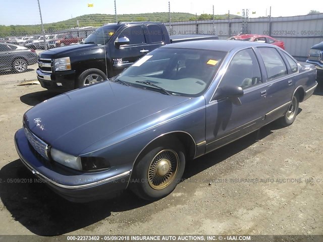1G1BL52P0SR147501 - 1995 CHEVROLET CAPRICE / IMPALA CLASSIC/SS BLUE photo 2