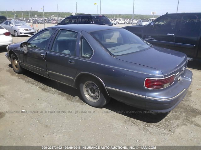1G1BL52P0SR147501 - 1995 CHEVROLET CAPRICE / IMPALA CLASSIC/SS BLUE photo 3