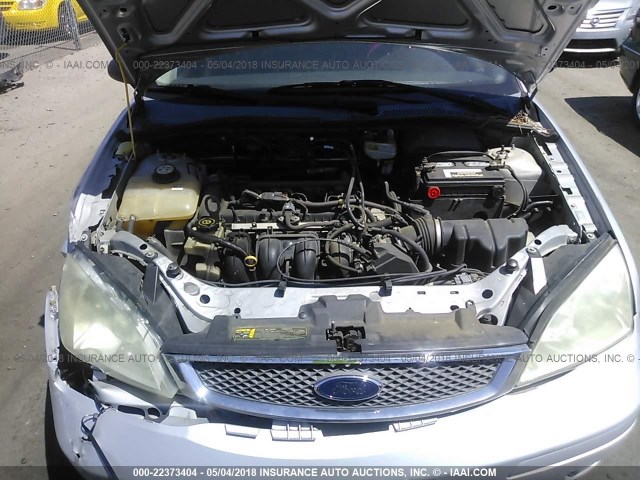 1FAFP34NX7W279841 - 2007 FORD FOCUS ZX4/S/SE/SES 银色 照片 10